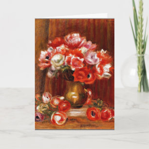 Renoir - Anemones, 1909 Card
