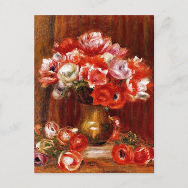 Renoir - Anemones, 1909 Postcard (Front)