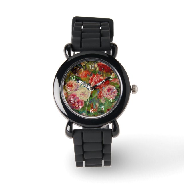 Renoir art: Roses Watch (Front)