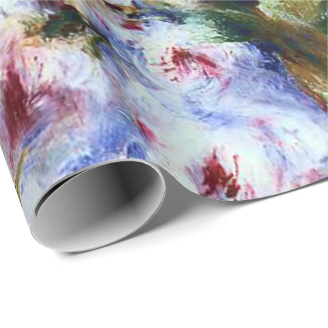 Renoir Beautiful Rose Bouquet Wrapping Paper (Roll Corner)