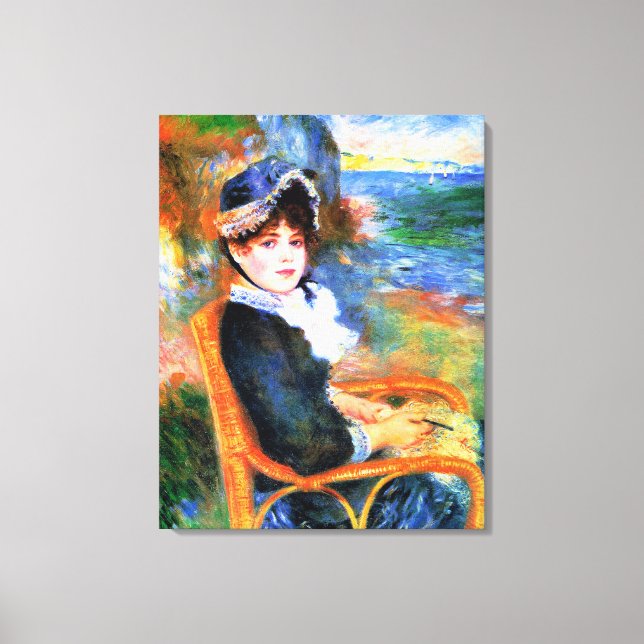 Renoir - By the Seashore Canvas Print (Front)