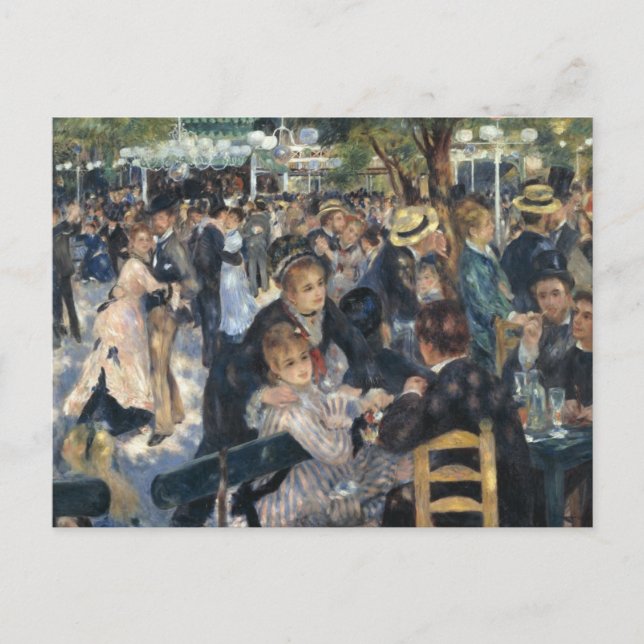 Renoir : Carte postale du Bal du Moulin de la Gale (Devant)