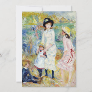 Renoir - Children on the Seashore, Guernsey Invitation
