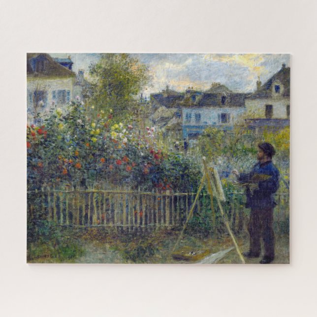Renoir - Claude Monet Painting in his Garden Jigsaw Puzzle (Horizontal)