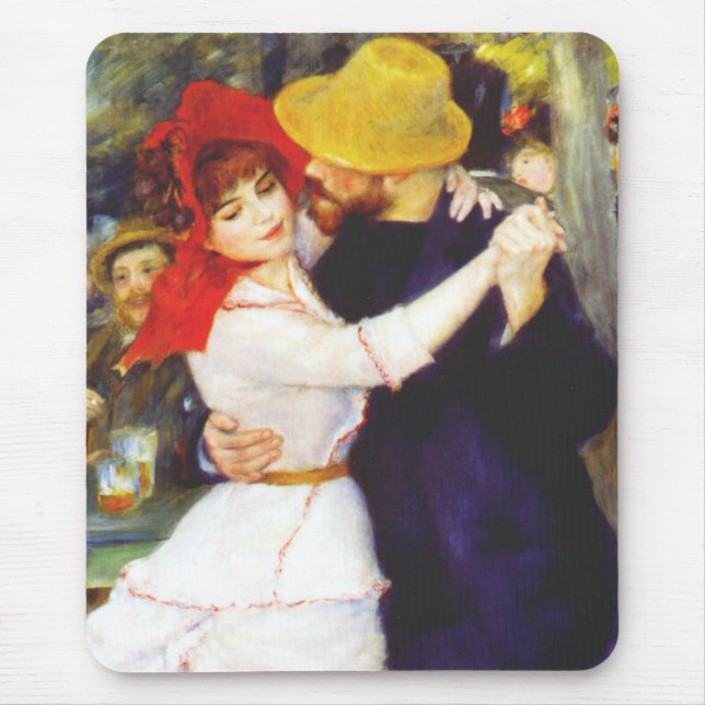Renoir Dance at Bougival Mouse Pad (Front)