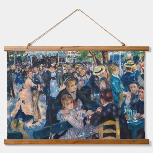 Renoir - Dance at Le Moulin de la Galette Hanging Tapestry (Front)