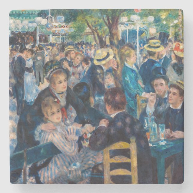 Renoir - Dance at Le Moulin de la Galette Stone Coaster (Front)