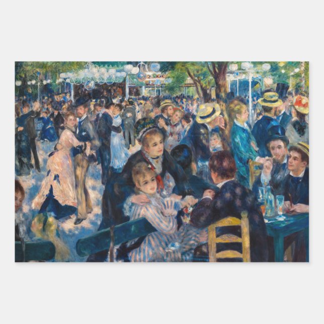 Renoir - Dance at Le Moulin de la Galette Wrapping Paper Sheet (Front)