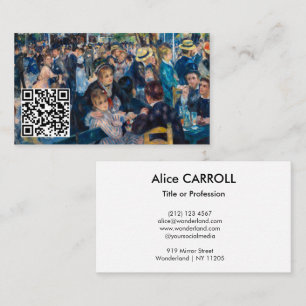Renoir - Dance at Moulin de la Galette - QR Code Business Card