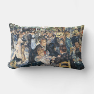 Renoir Dance at Moulin de la Galette Vintage Lumbar Pillow