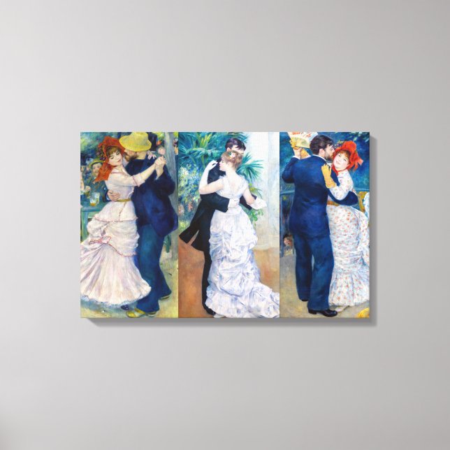 Renoir - Dance serie: Bougival, City & Country Canvas Print (Front)