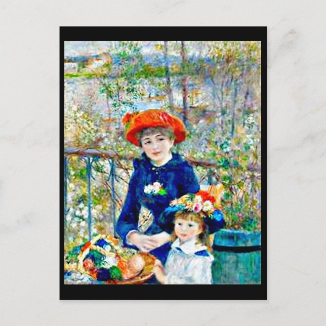 Renoir, Deux Soeurs, Carte postale (Devant)