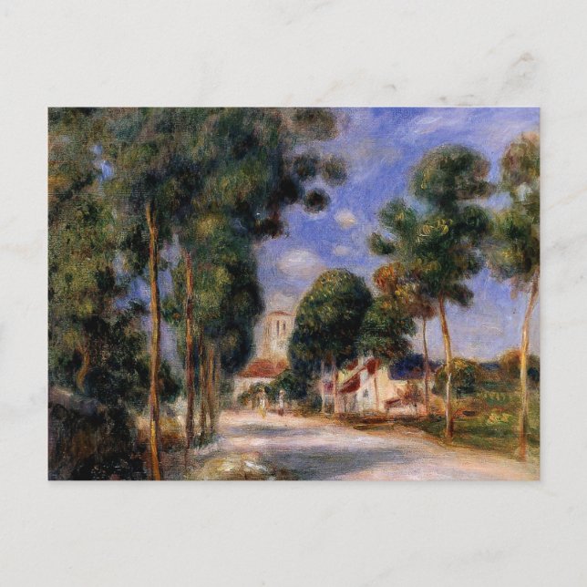 Renoir - Entering the Village of Essoyes Postcard (Front)