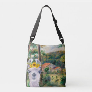 Renoir Environs of Briey and the Fancy Llama Crossbody Bag