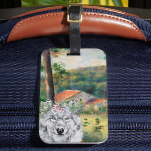 Renoir Environs of Briey and the Fancy Wolf  Luggage Tag