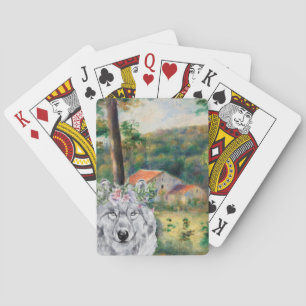 Renoir Environs of Briey and the Fancy Wolf  Playing Cards