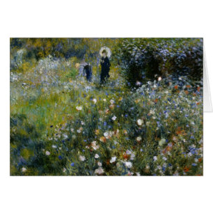 Renoir femme avec parasol dans le jardin
