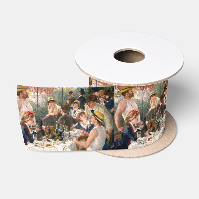Renoir French Luncheon Boating Party Satin Ribbon (Spool)