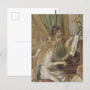 Renoir - Girls at the Piano Fine Art Postcard