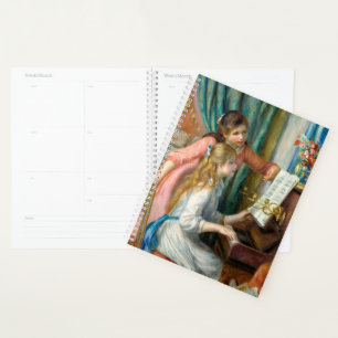 Renoir Girls at the Piano Impressionism Painting Planner