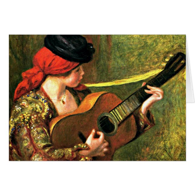 Renoir - Jeune Espagnole avec guitare (Devant horizontal)