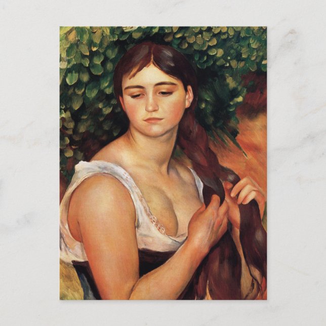 Renoir La Natte Carte Postale (Devant)