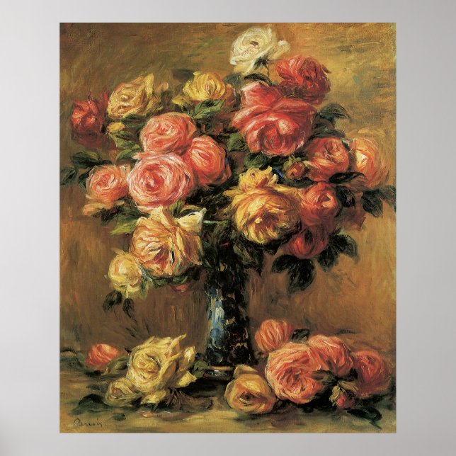 Renoir Les Roses Poster ou imprimer (Devant)