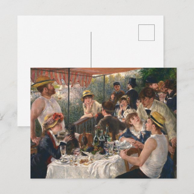 Renoir Luncheon of the Boating Party Fine Art Postcard (Front/Back)