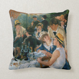 Renoir Luncheon of the Boating Party Fine Art Throw Pillow