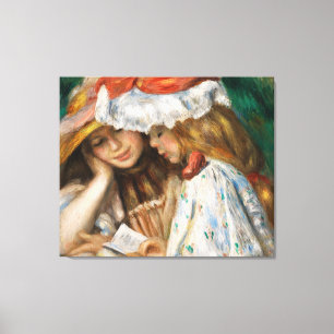 Renoir Masterpiece Two Girls Reading Canvas Print