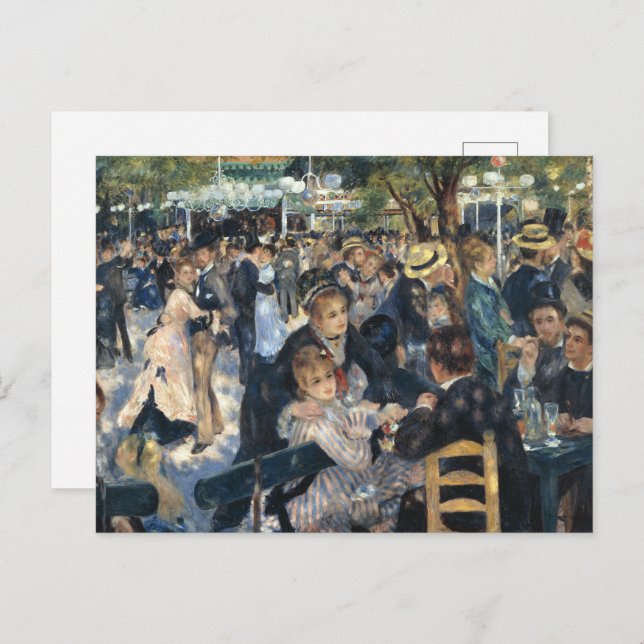 Renoir Moulin Dance Galette Party Postcard (Front/Back)