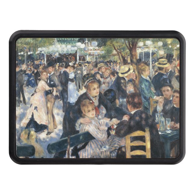 Renoir Moulin Dance Galette Party Trailer Hitch Cover (Front)