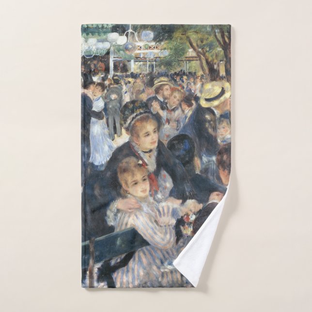 Renoir Moulin Danse Galette Party (Serviette à main)