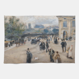 Renoir - Paris, Institut au Quai Malaquais Kitchen Towel