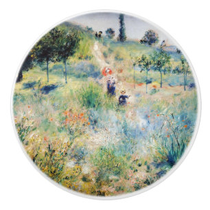 Renoir - Path Leading through Tall Grass Ceramic Knob