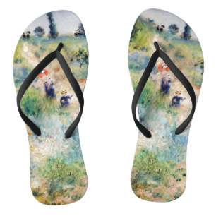 Renoir - Path Leading through Tall Grass Flip Flops