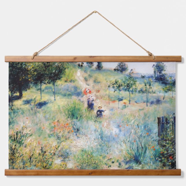 Renoir - Path Leading through Tall Grass Hanging Tapestry (Front)