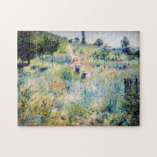 Renoir - Path Leading through Tall Grass Jigsaw Puzzle (Horizontal)