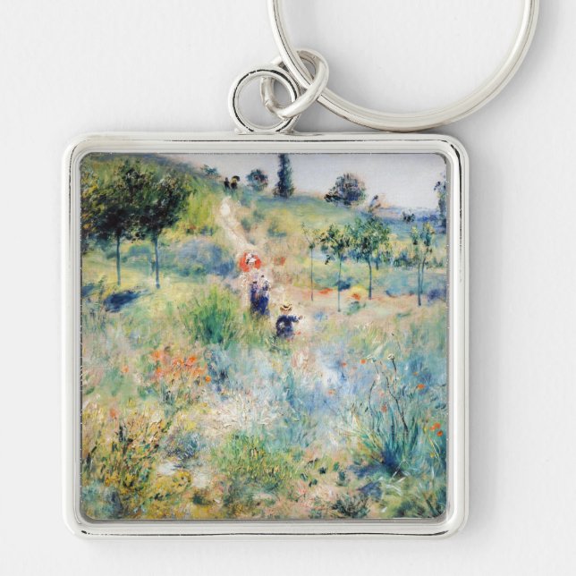 Renoir - Path Leading through Tall Grass Keychain (Front)