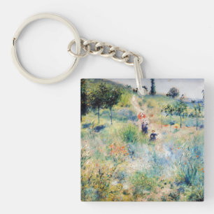 Renoir - Path Leading through Tall Grass Keychain