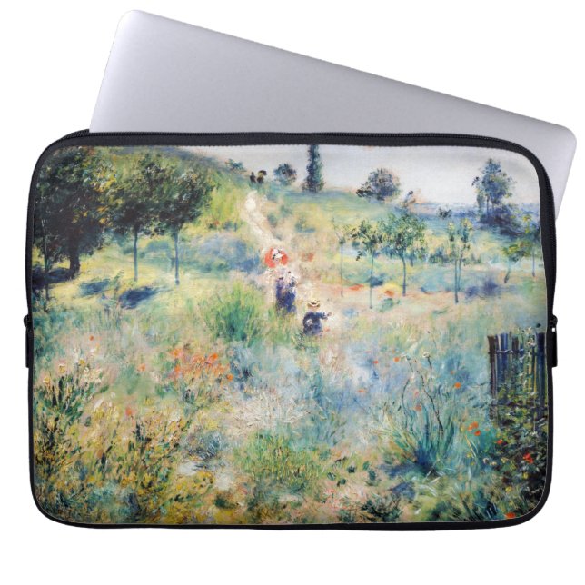 Renoir - Path Leading through Tall Grass Laptop Sleeve (Front)