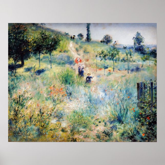 Renoir - Path Leading through Tall Grass Poster (Front)