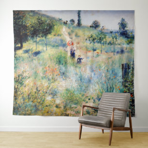 Renoir - Path Leading through Tall Grass Tapestry