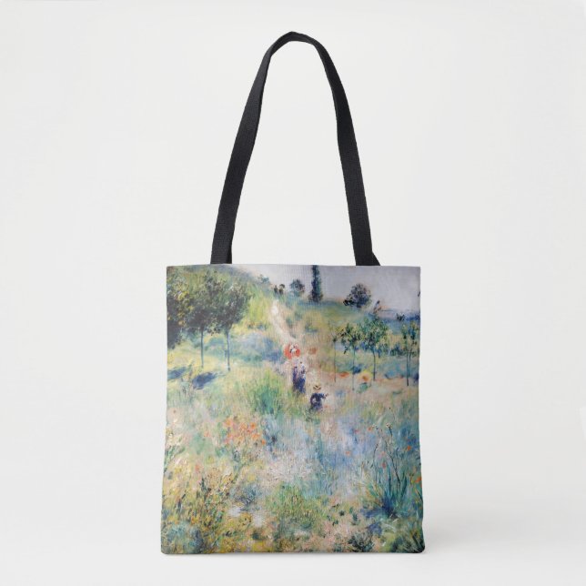 Renoir - Path Leading through Tall Grass Tote Bag (Front)