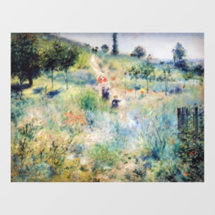 Renoir - Path Leading through Tall Grass Window Cling