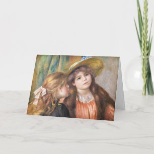 Renoir - Portrait of Two Little Girls Card