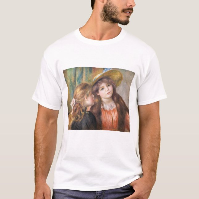 Renoir - Portrait of Two Little Girls T-Shirt (Front)