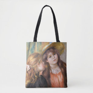 Renoir - Portrait of Two Little Girls Tote Bag