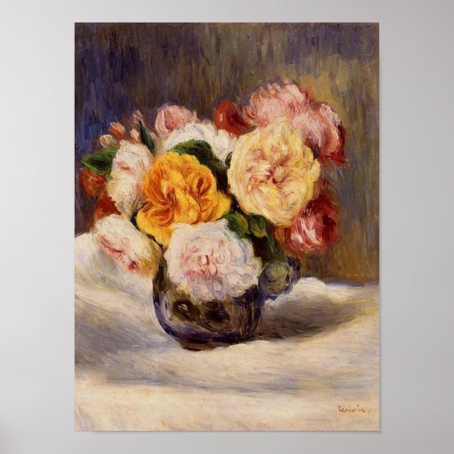 Renoir Rose Bouquet Print (Front)