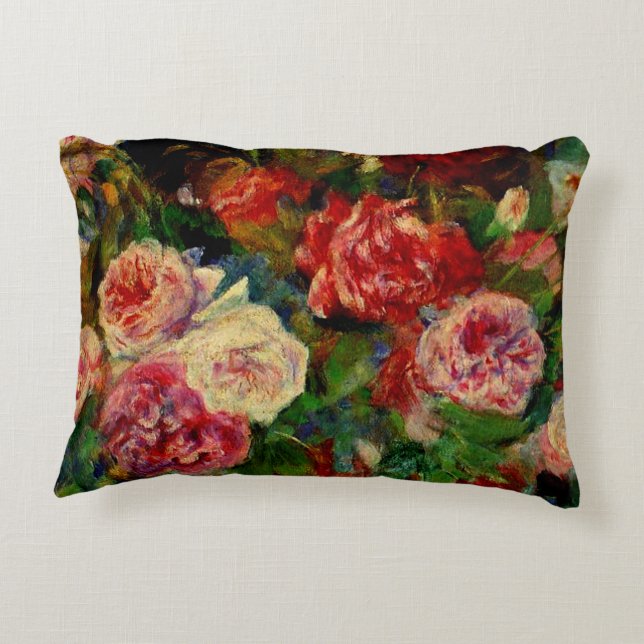 Renoir - Roses Accent Pillow (Back)